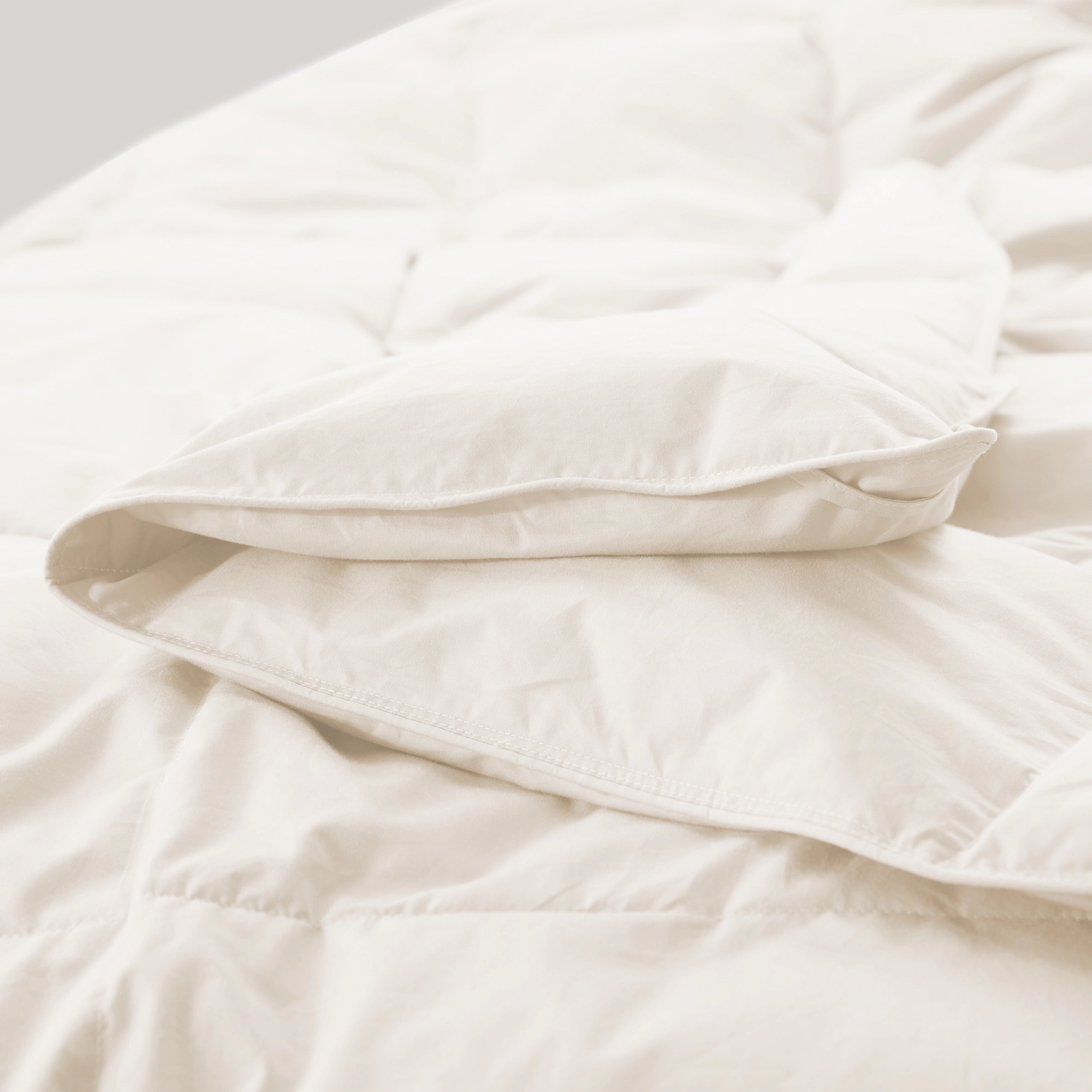 Puredown Selected Lightweight Organic Cotton Goose Down Feather Fiber Comforter