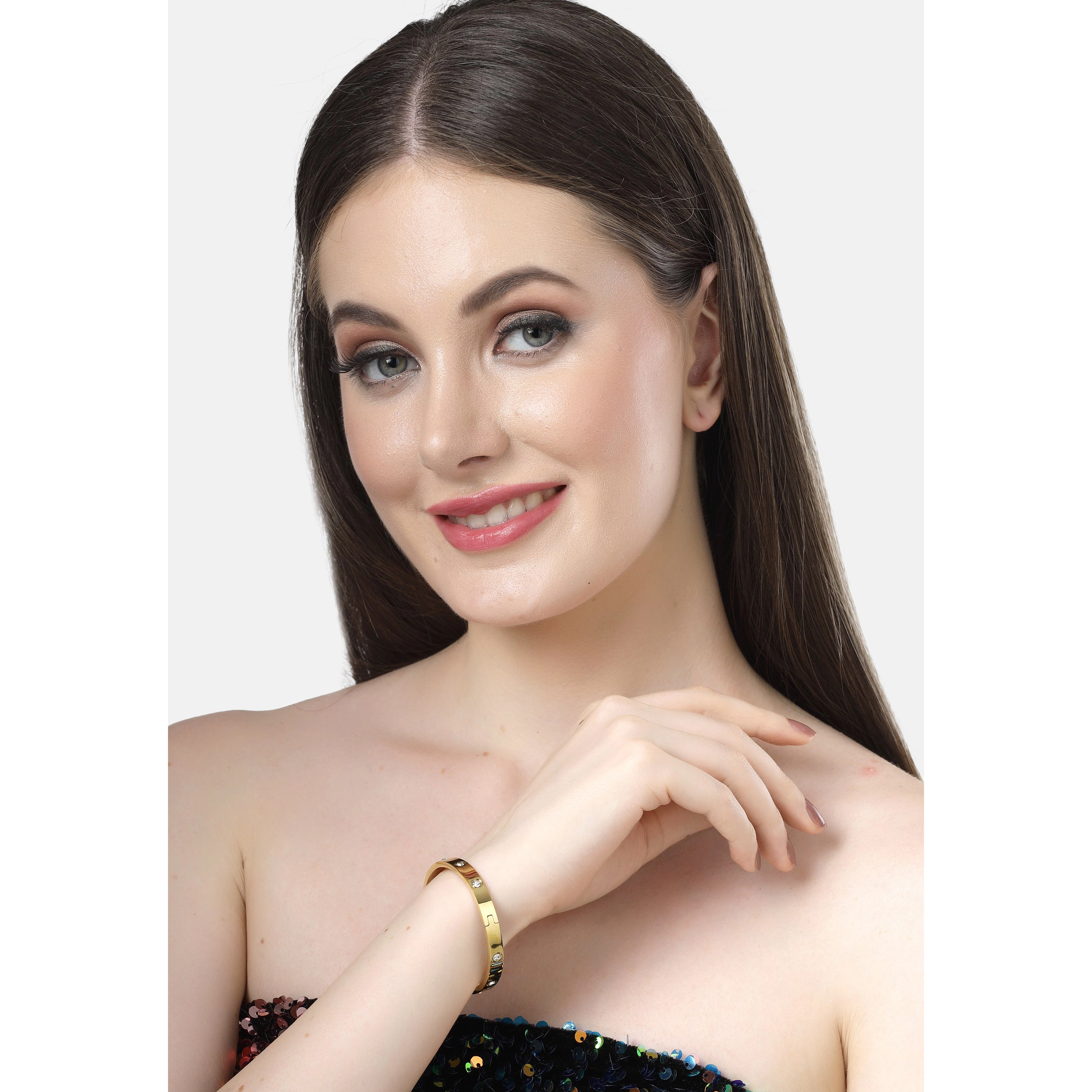 AGP PARIS Womens Diva Collection Sleek Bangle Bracelet