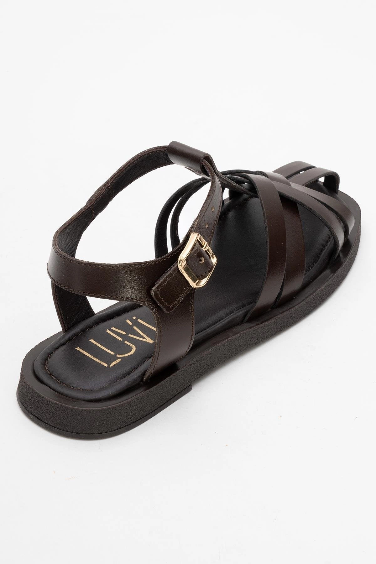 Forever & Always Womens Andres Leather Sandals