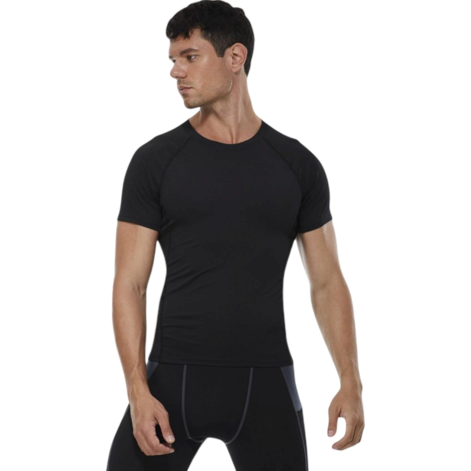 Anna-Kaci Mens Compression Short Sleeve Performance T-Shirt