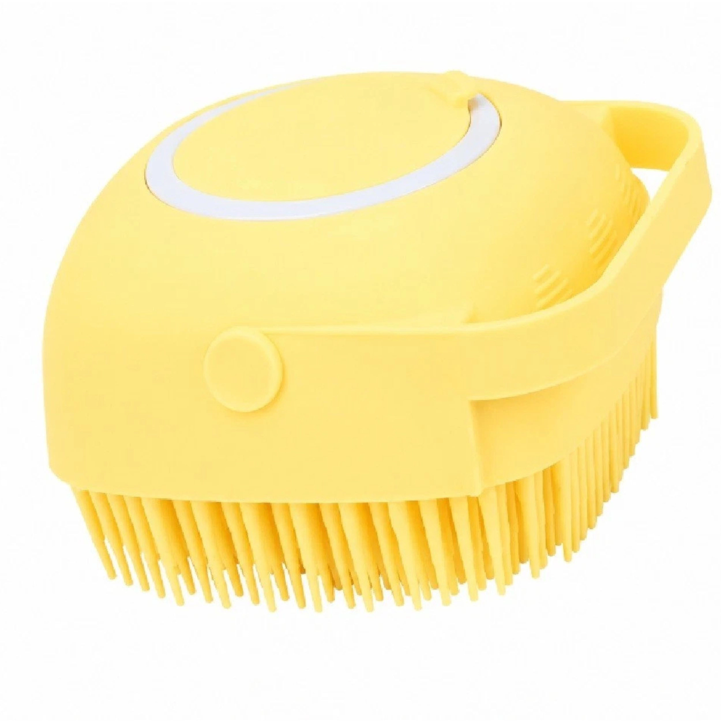 Home Collection Silicone Bath Brush with Soap Dispenser Handheld Body Scrubber
