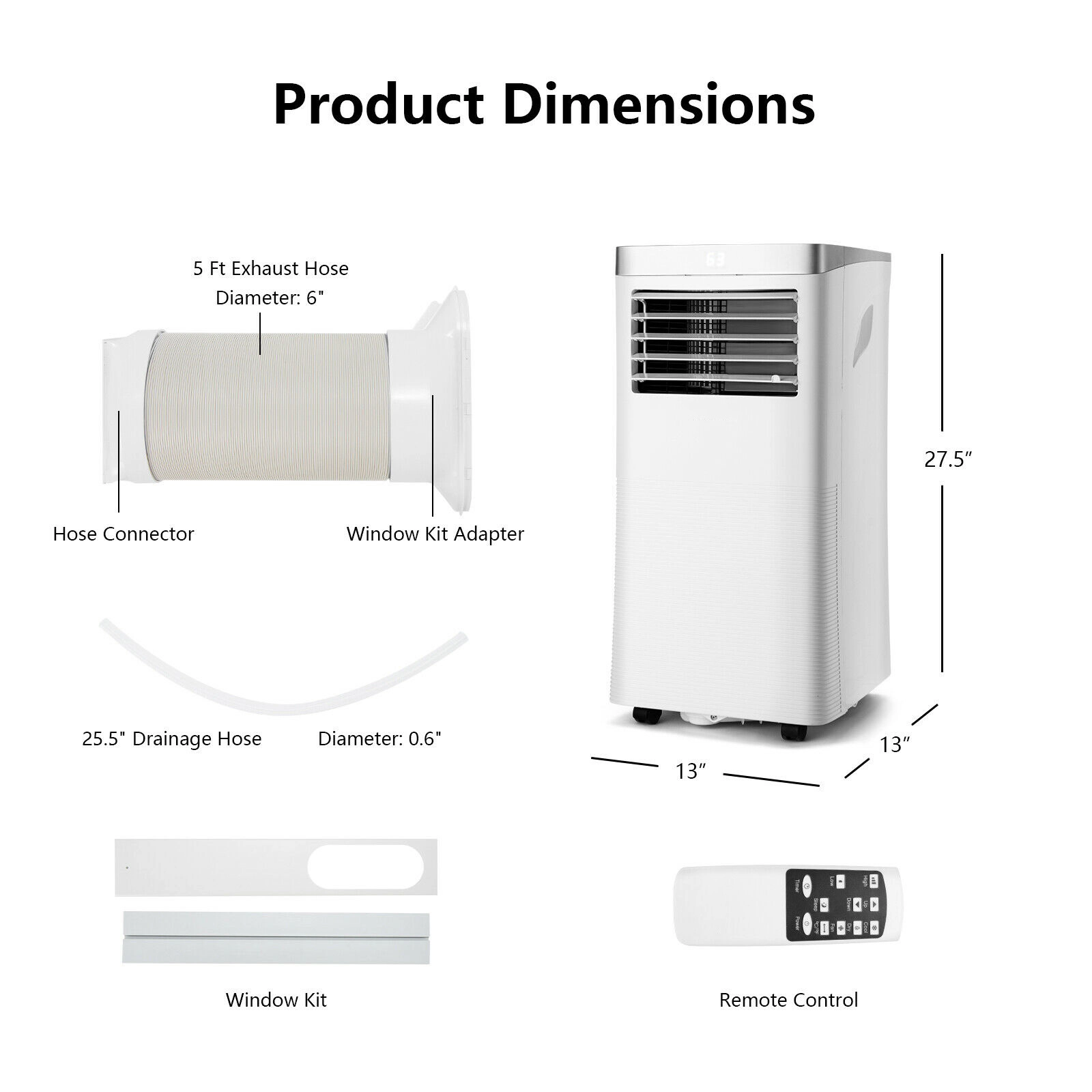 SlickBlue Unisex Portable 8000 BTU Air Conditioner