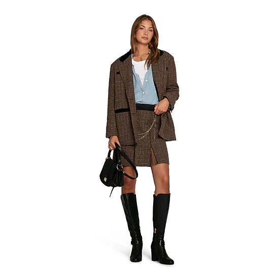 Belle & Bloom Set Me Free Tweed Skirt