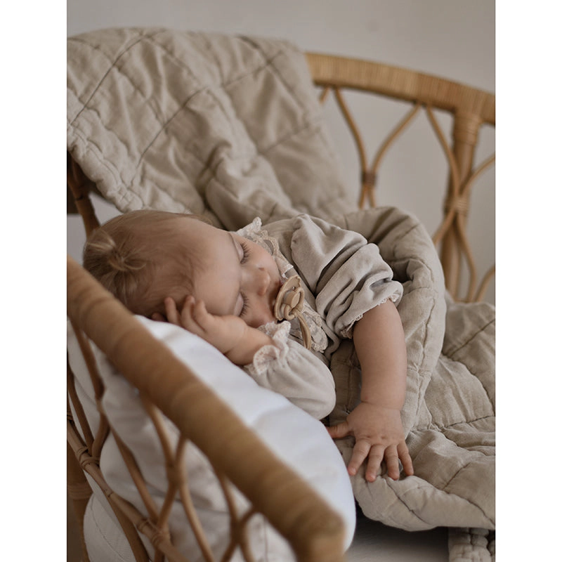 Nattiot Reversible Washed Cotton Baby Blanket - Anna Terrcota
