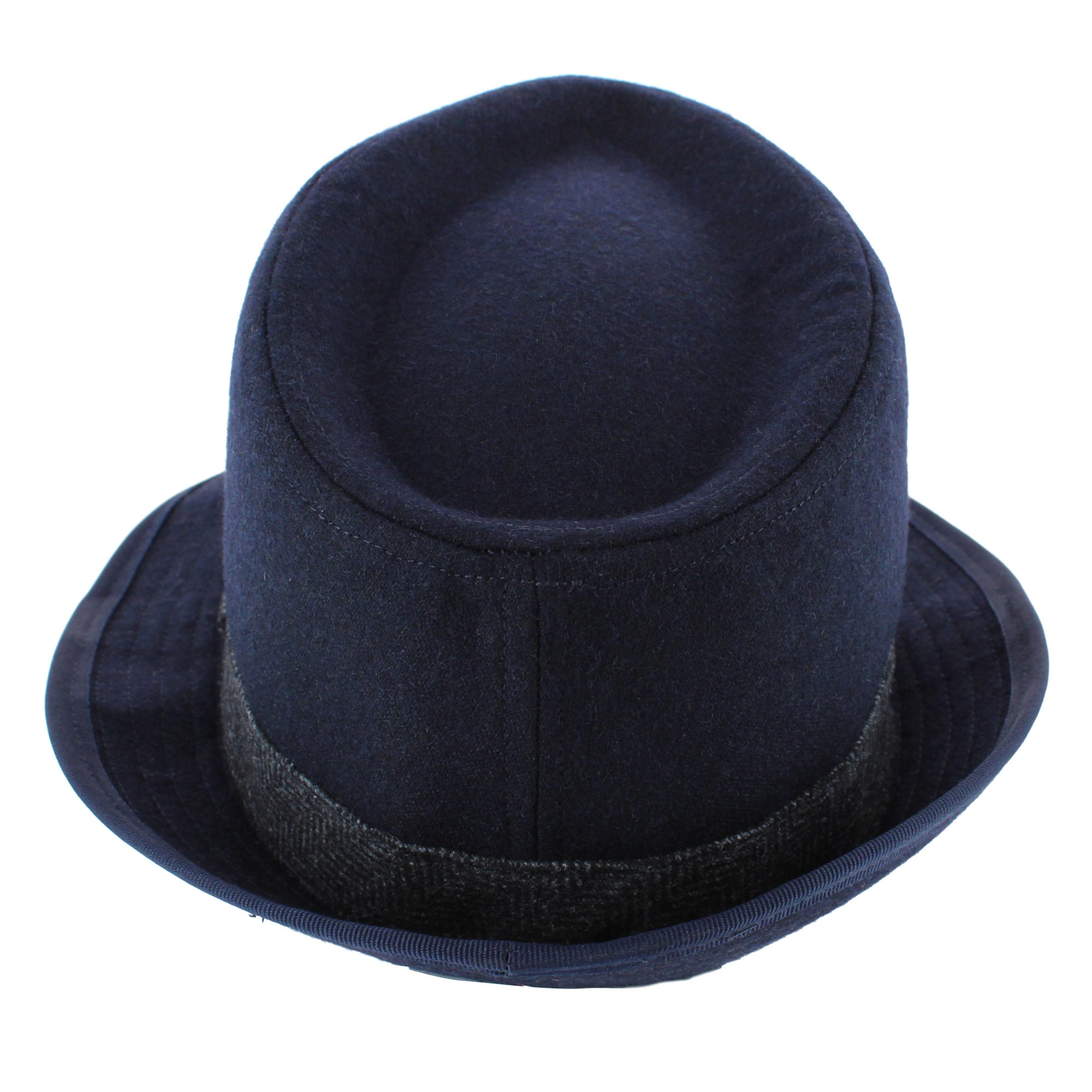 Ascentix Men's Wool Blend All Season Fedora Hat with Herringbone Band