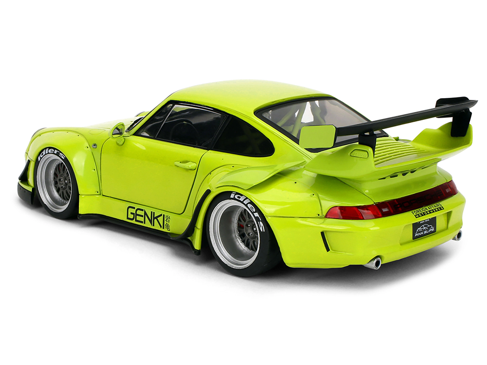 Jada RWB Body Kit "Genki" Lime Green "Pink Slips" Series 1/18 Diecast Model Car by Jada