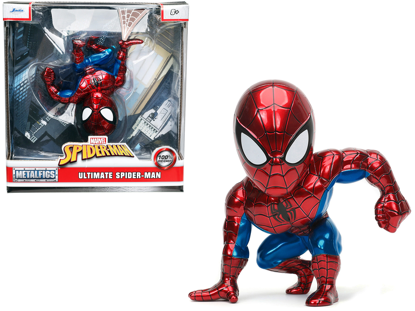 Jada Collectible Ultimate Spider-Man 5" Diecast Figure "Marvel'S Spider-Man" "Metalfigs" Series