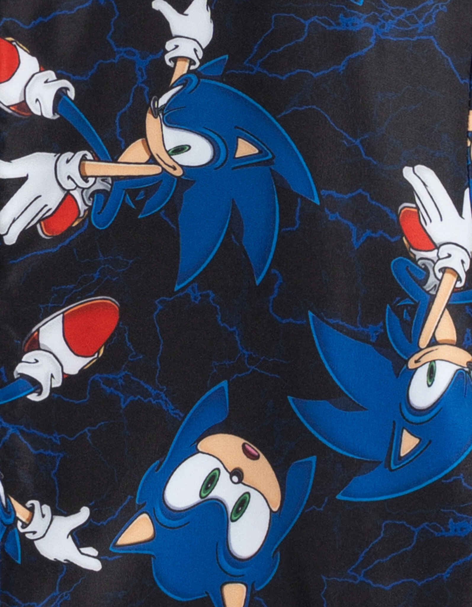 SEGA Sonic the Hedgehog Boys' Hooded Zip-Up Rain Jacket
