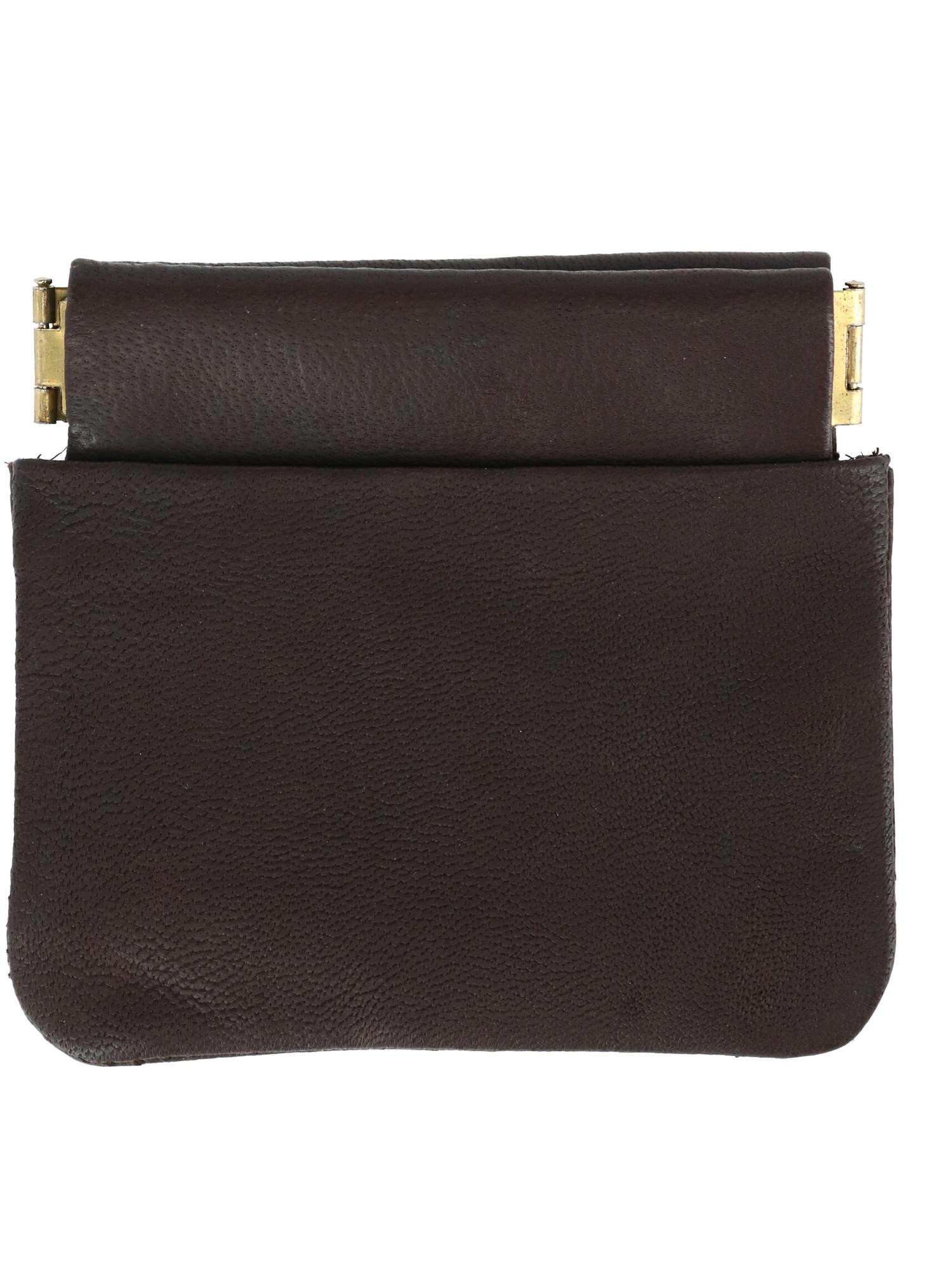 CTM Leather Push Mouth Coin Wallet with Card Slots