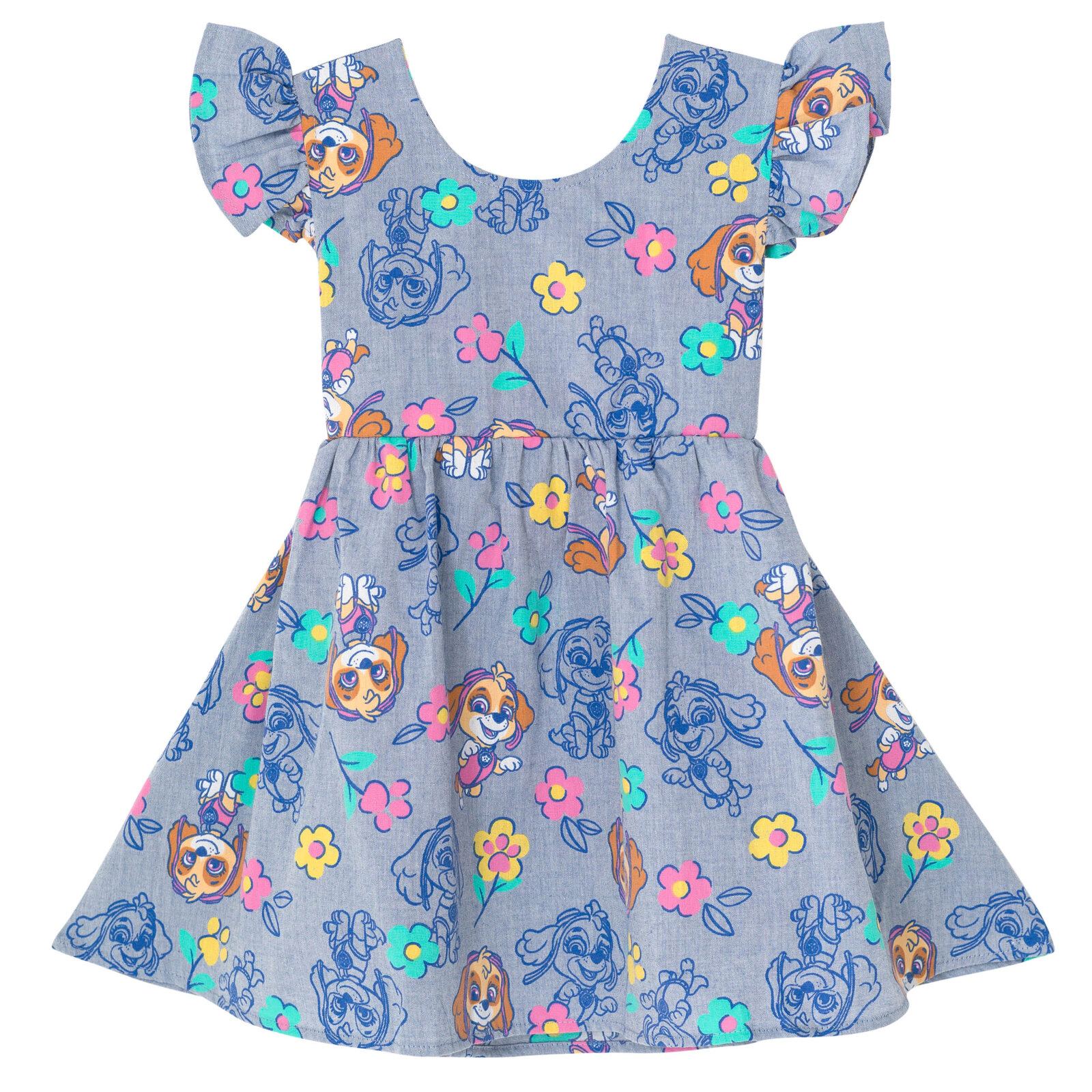 Paw Patrol Skye Girls' Chambray Dress