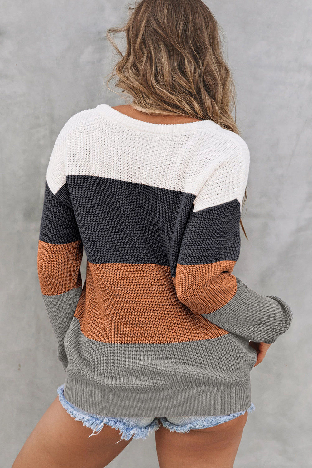 Threaded Pear Women's Millie Knitted O Pullover Sweater