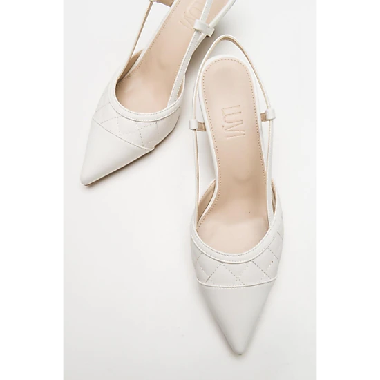 Prologue Shoes Womens Point Pointed Toe Slingback Pump