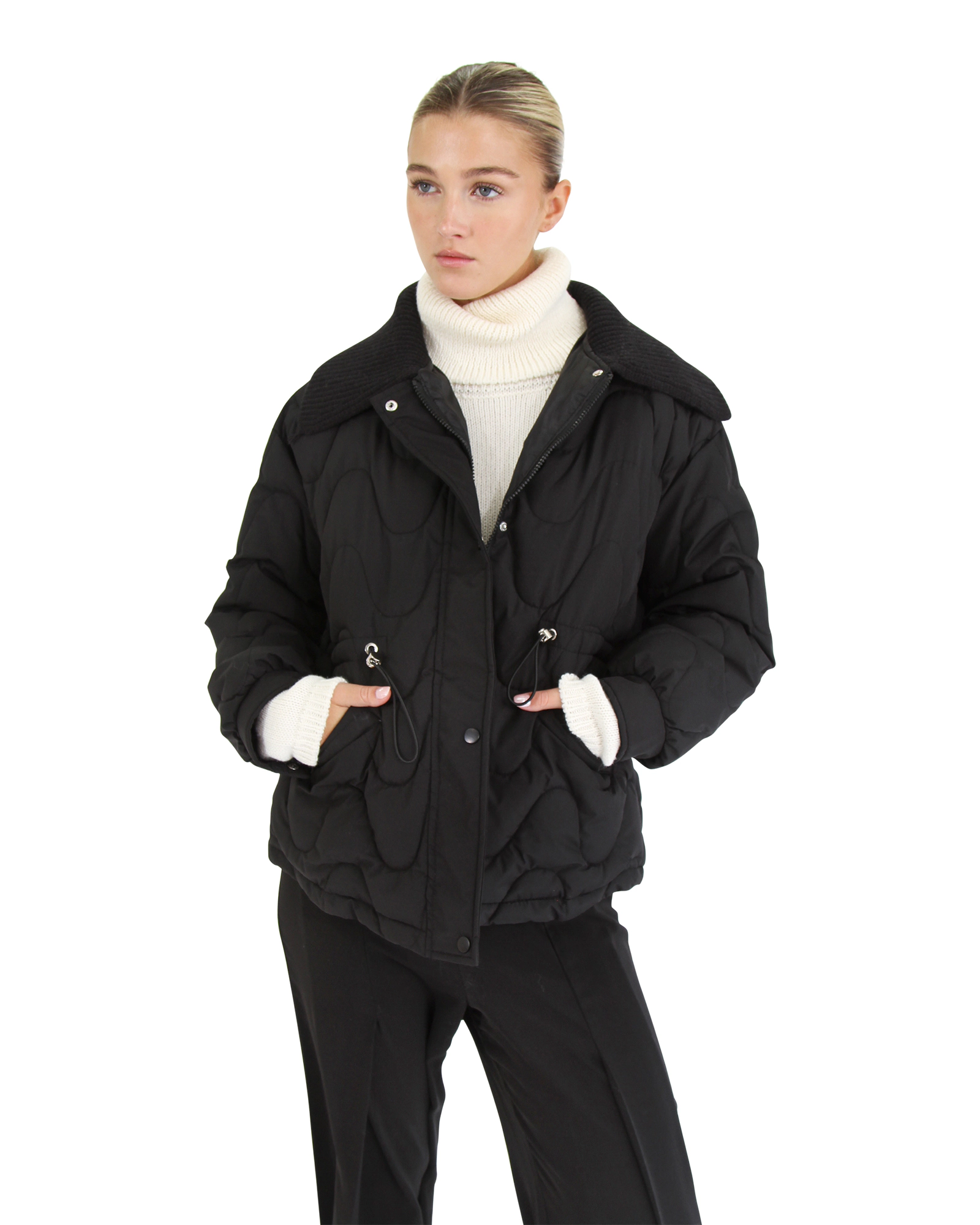 Belle & Bloom Womens See You Again Quilted Jacket