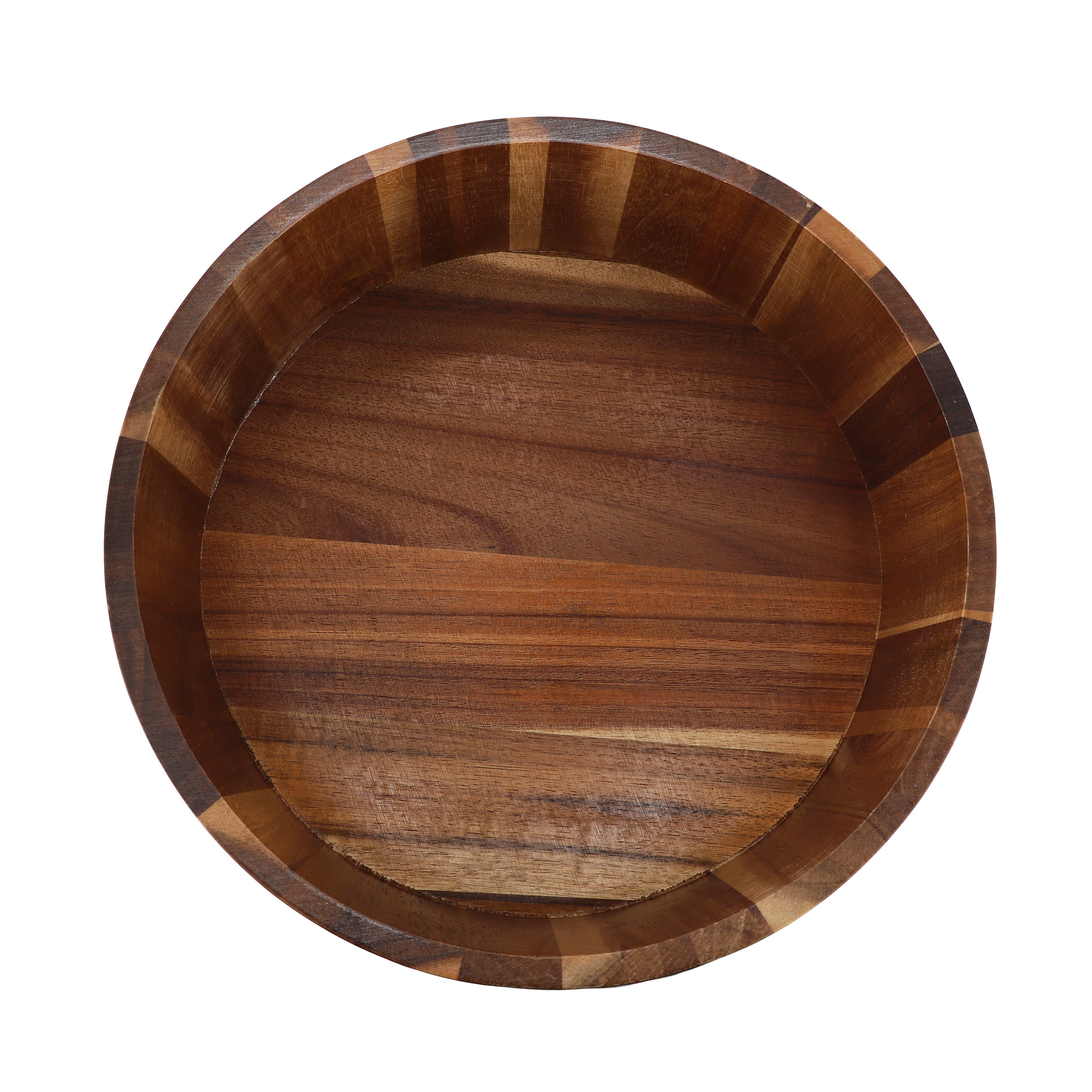 MegaChef 9.75 Inch Large Acacia Wood Salad Bowl