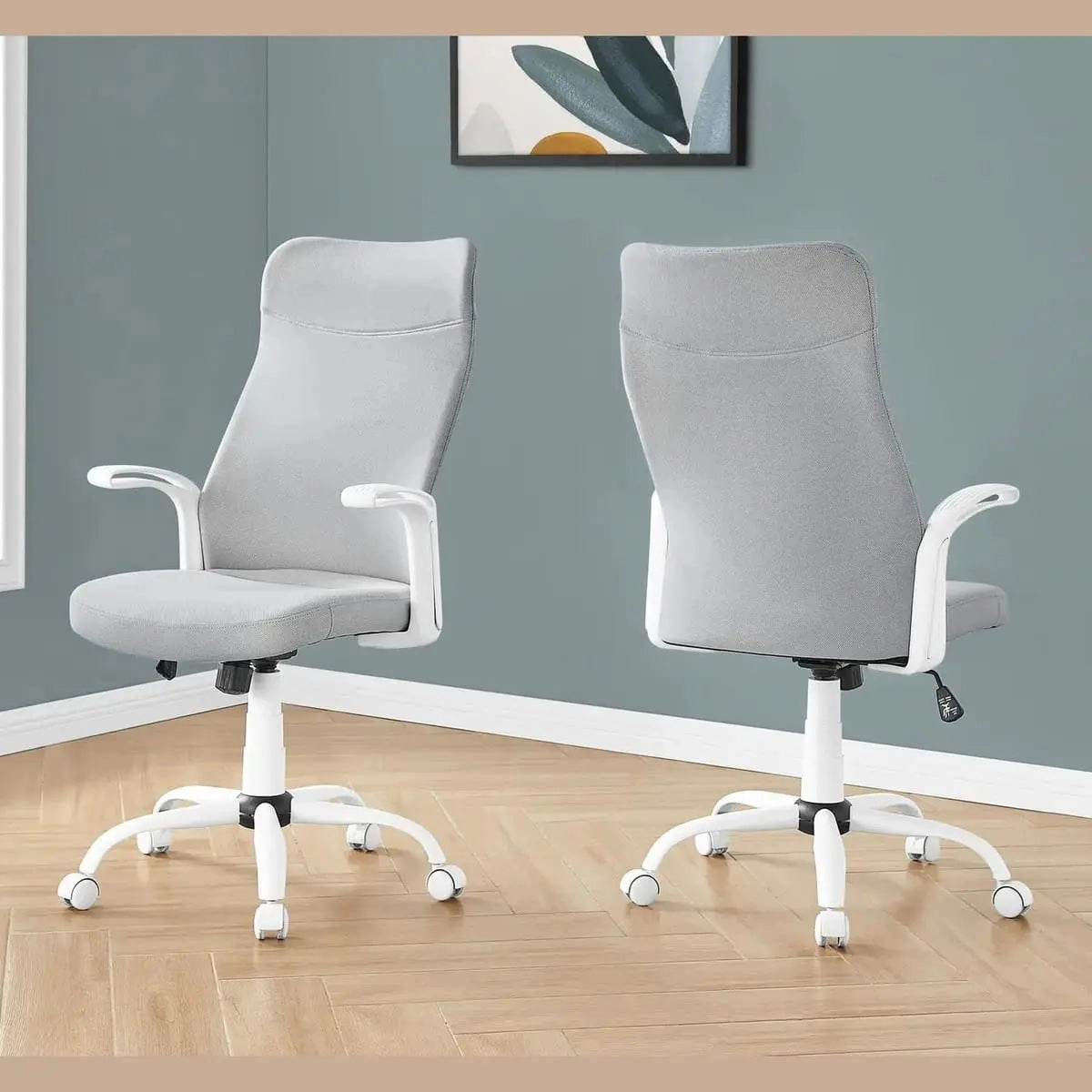 Platinum-Level Office Chairs Platinum Ergonomic Office Chair with Adjustable Swivel Grey Mesh