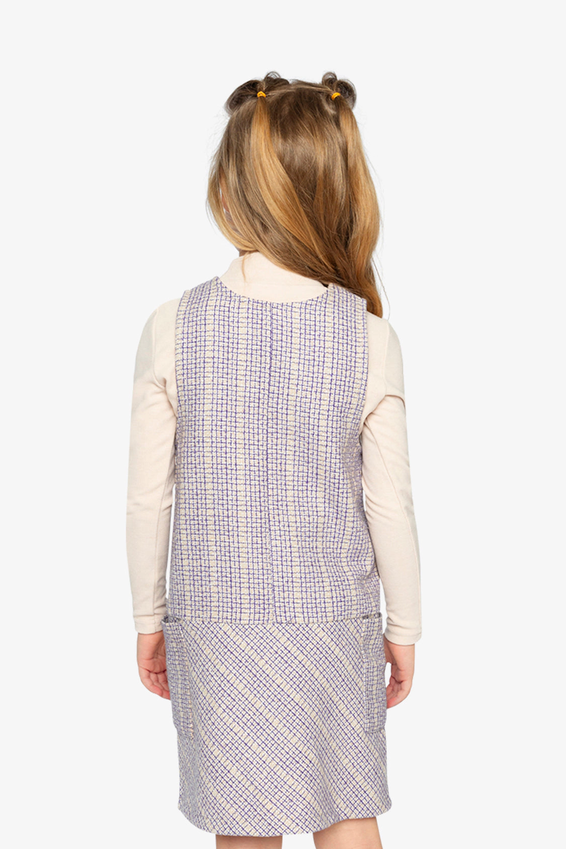 Deux par Girls Brushed Rib Mock Neck Top
