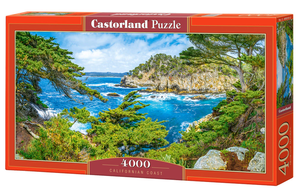 CASTORLAND 4000 Piece Jigsaw Puzzles, Californian Coast, USA, Spectaculat lanscape view, Seaside, Ocean, C-400355-2