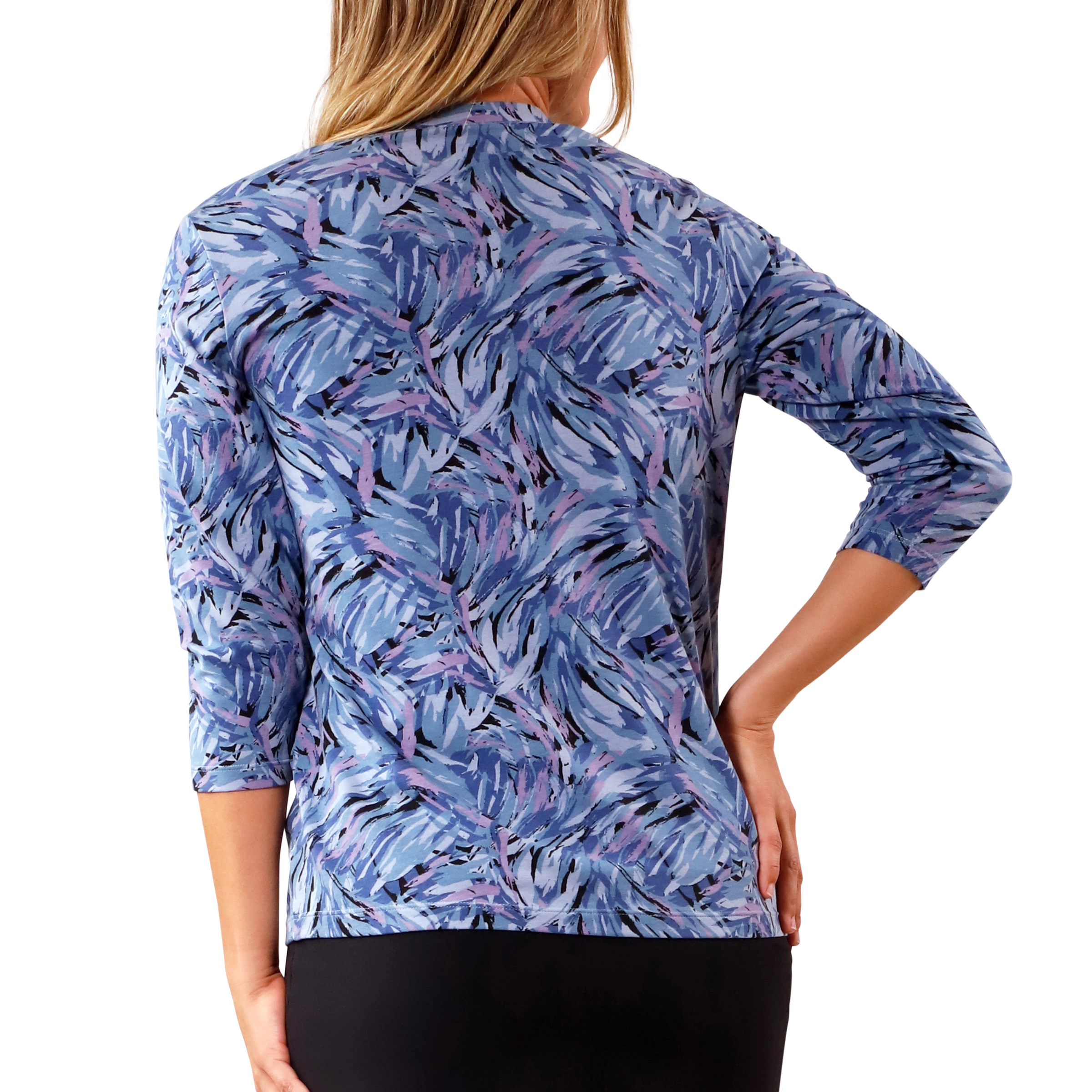 UV Skinz Women's 3/4 Sleeve V-Neck R&R Tee