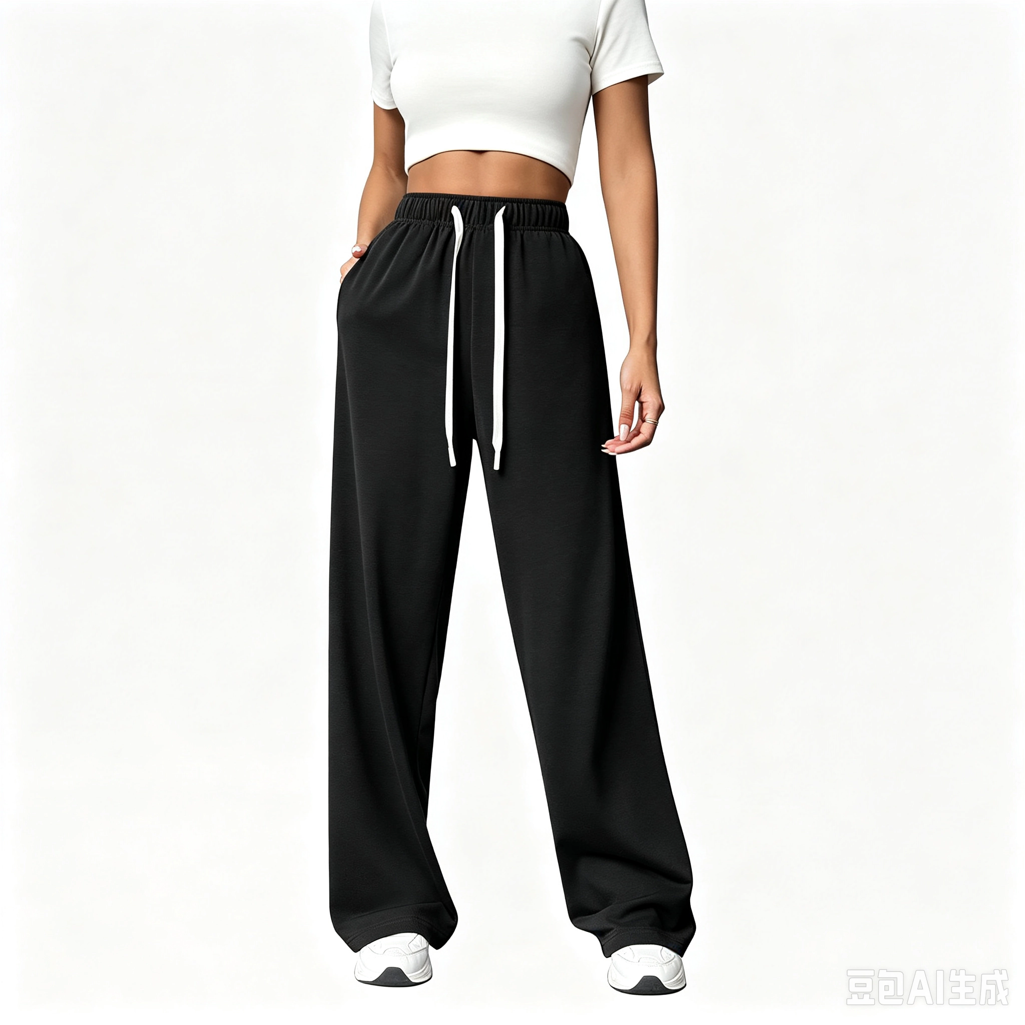 KOJOOIN Womens Wide Leg Sweatpants High Waisted Baggy Lounge Pants Workout Trousers Athletic Joggers