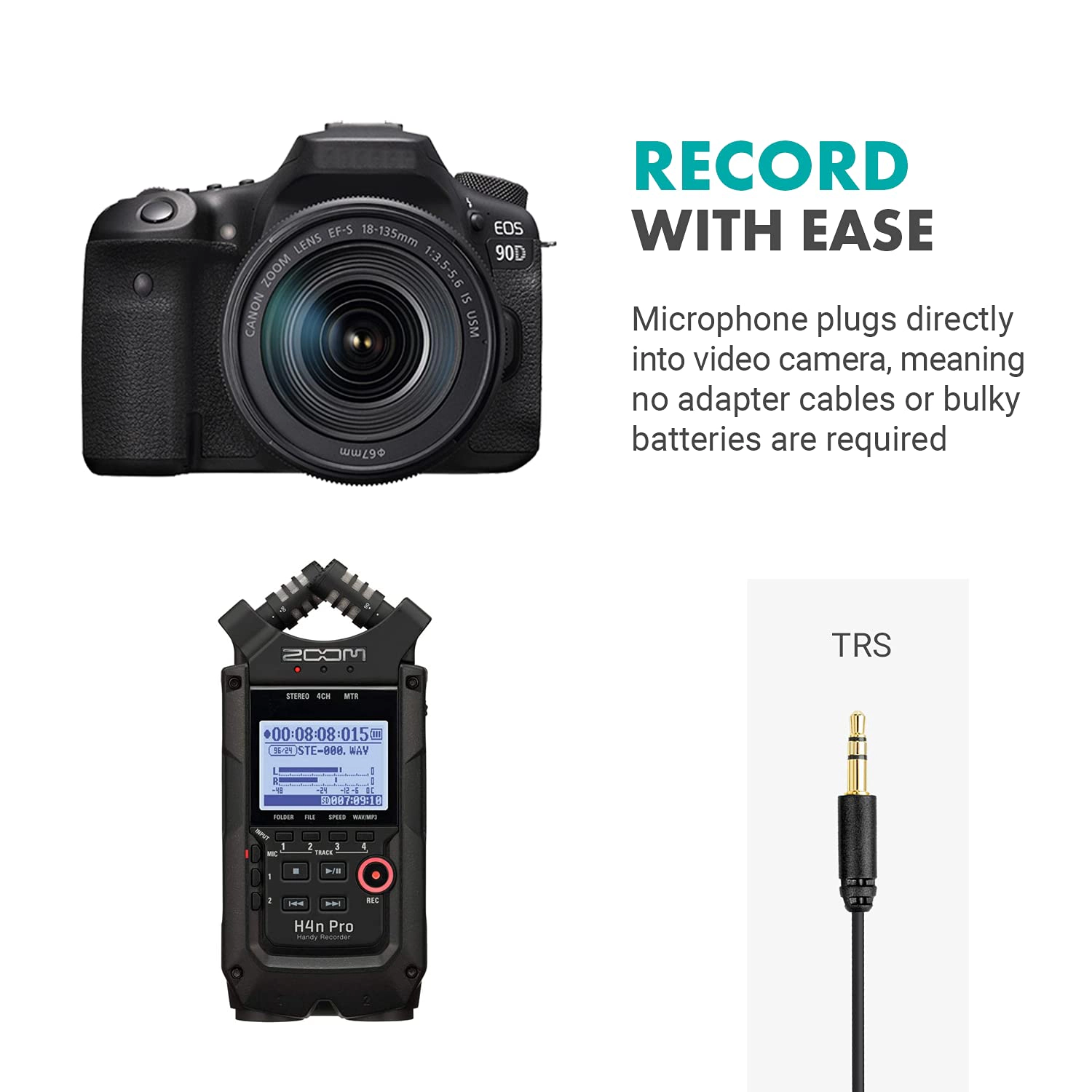Movo DOM1 3.5mm TRS Lavalier Omnidirectional Condenser Microphone for Camera Microphone Compatible with DSLR Cameras