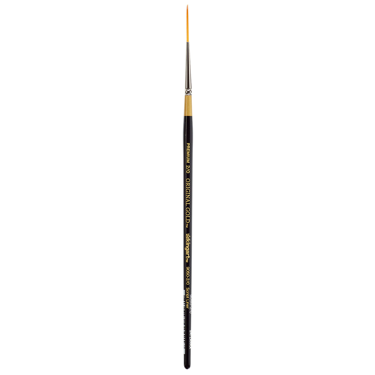 KINGART Original Gold 9050 Script Liner Golden Taklon Brush