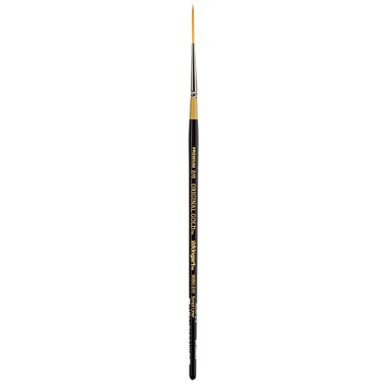 KINGART Original Gold 9050 Script Liner Golden Taklon Brush