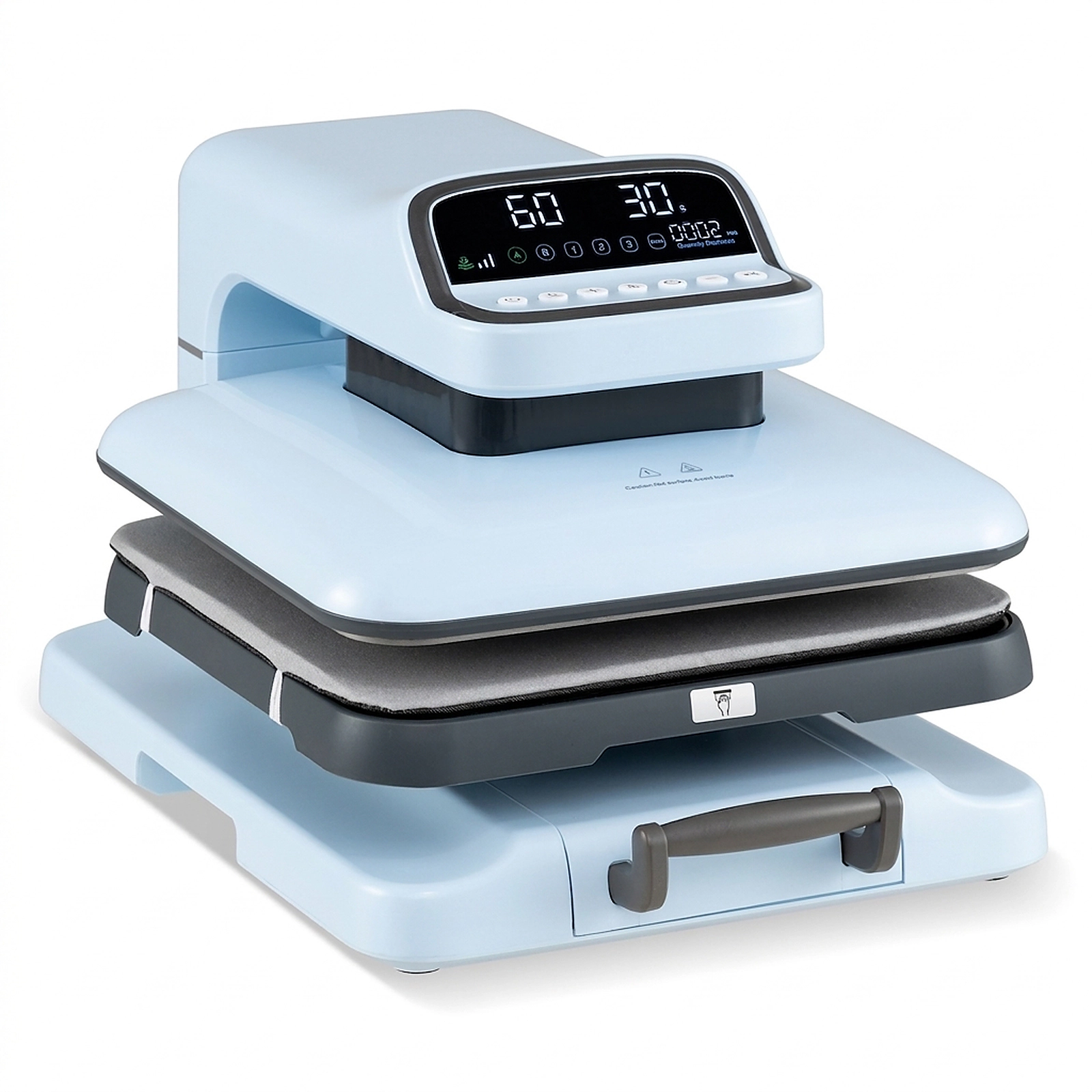 SUGIFT 1500W Auto Release Heat Press Machine for T Shirts with 15-in x 15-in Pressing Plate for Washer Users Blue