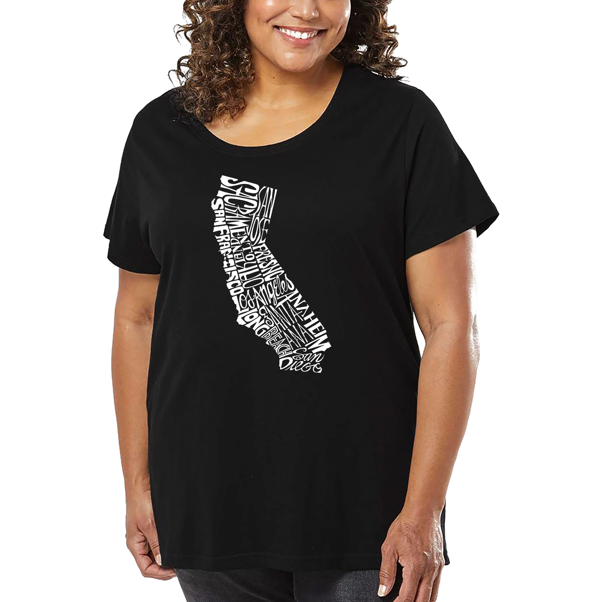 LA Pop Art Women's Plus Word T-Shirt