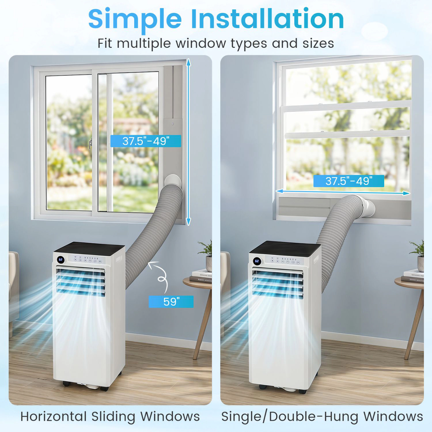 SlickBlue Unisex Portable 8000 BTU Air Conditioner