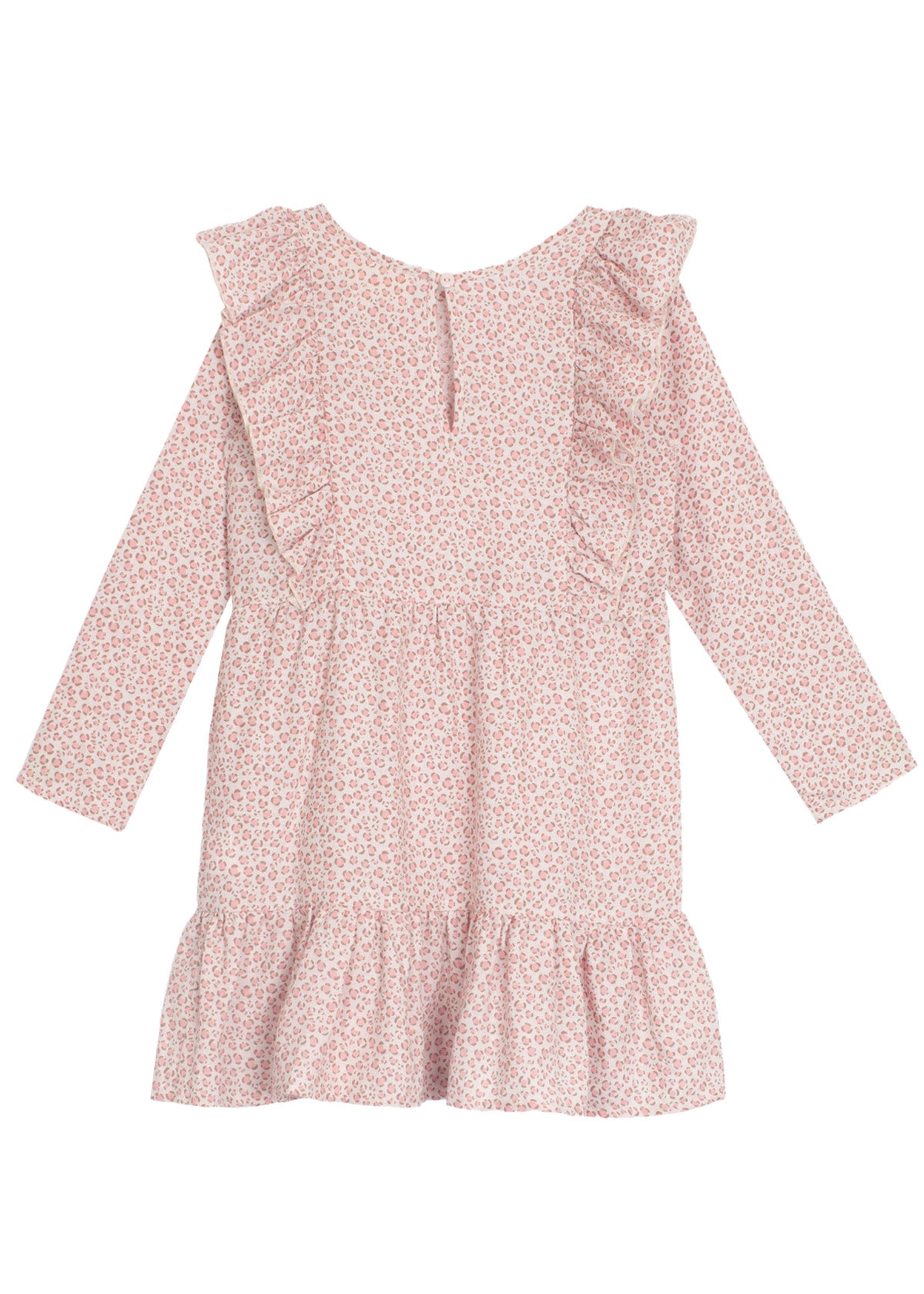 Mabel and Honey Dashing Leopard Rayon Dress - Pink