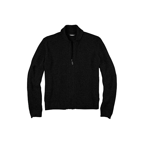 KingSize Men's Big & Tall Shaker Knit Zip-Front Cardigan
