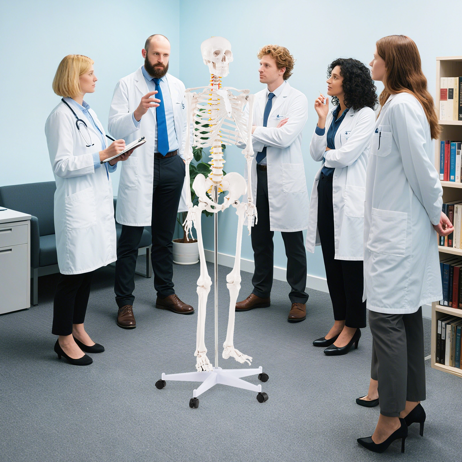 LJG 70.8 Inch Human Skeleton Model for Anatomy