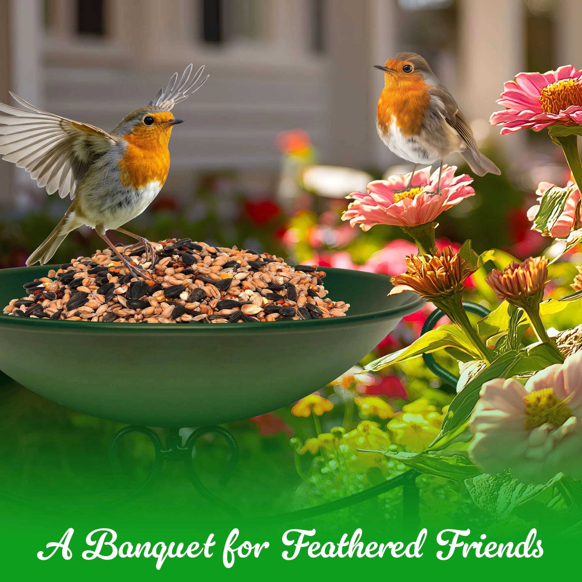 G128 35in Antique Metal Bird Bath with Trellis, Detachable Bowl, Hummingbird Accents
