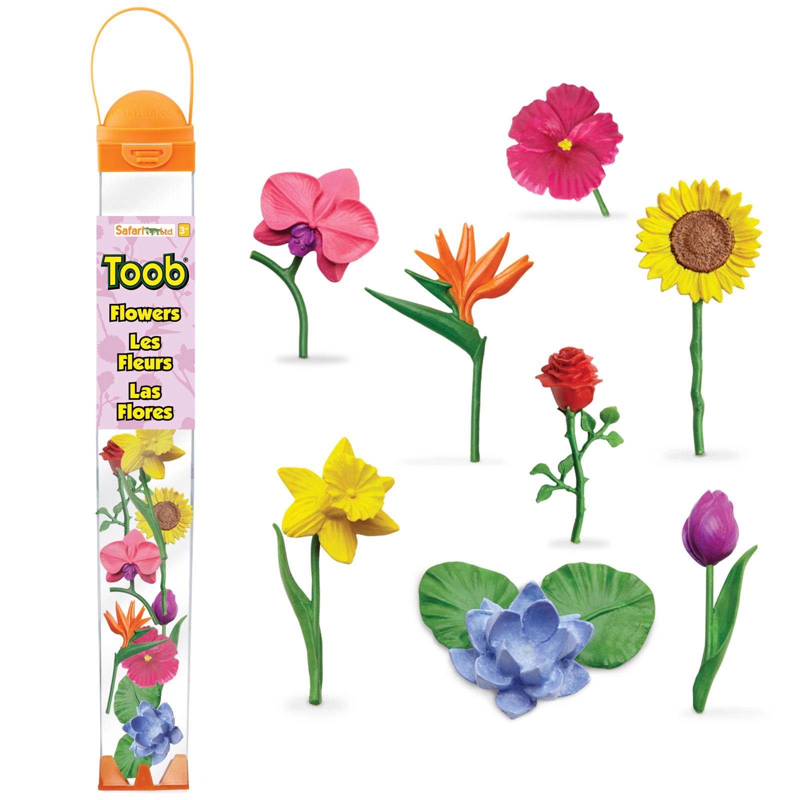 Safari Ltd. - Flowers TOOB - contains 8 Mini Figurines
