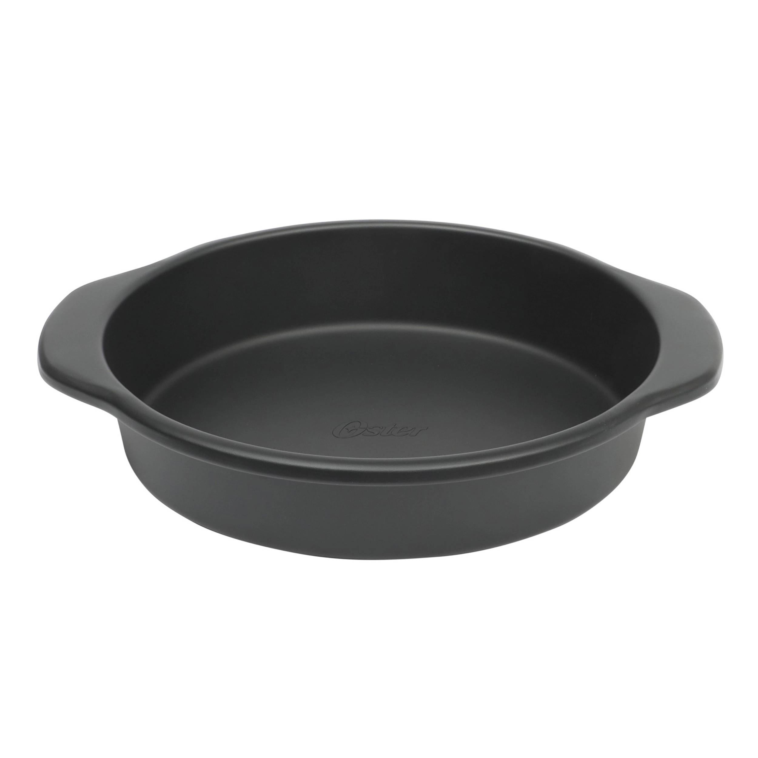 Oster Teston Platinum Collection 9 Inch Nonstick Carbon Steel Cake Pan in Matte Black