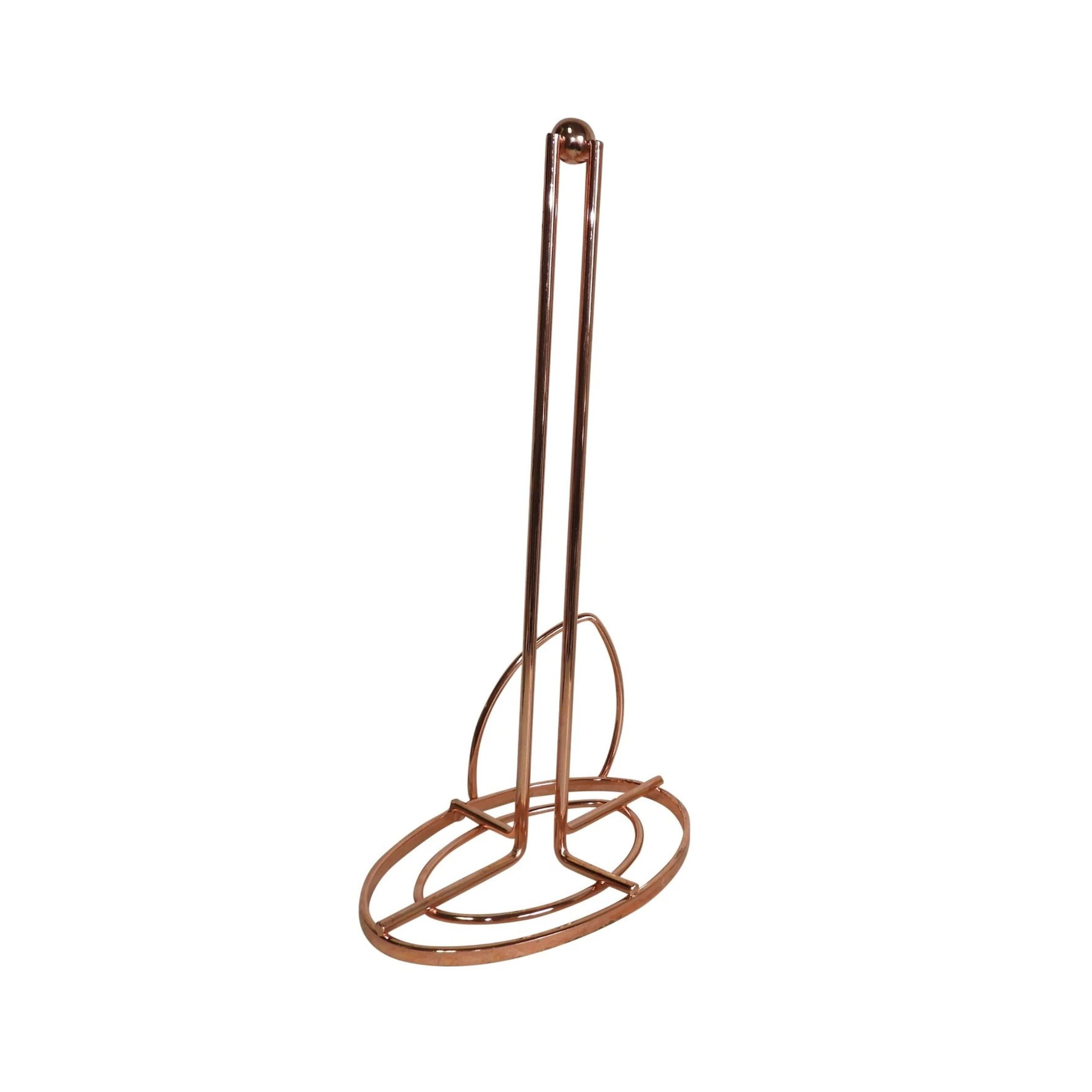 Home Collection 2 Piece Rose Gold Paper Towel & Banana Holder Set