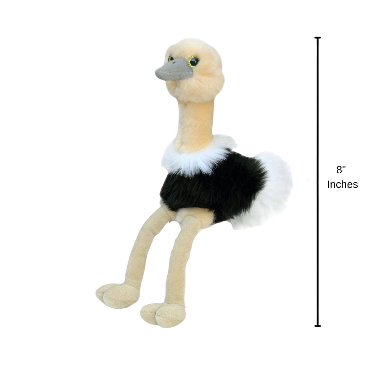 Aurora Mini Flopsie Ozzi Ostrich 8-Inch Stuffed Animal Plush