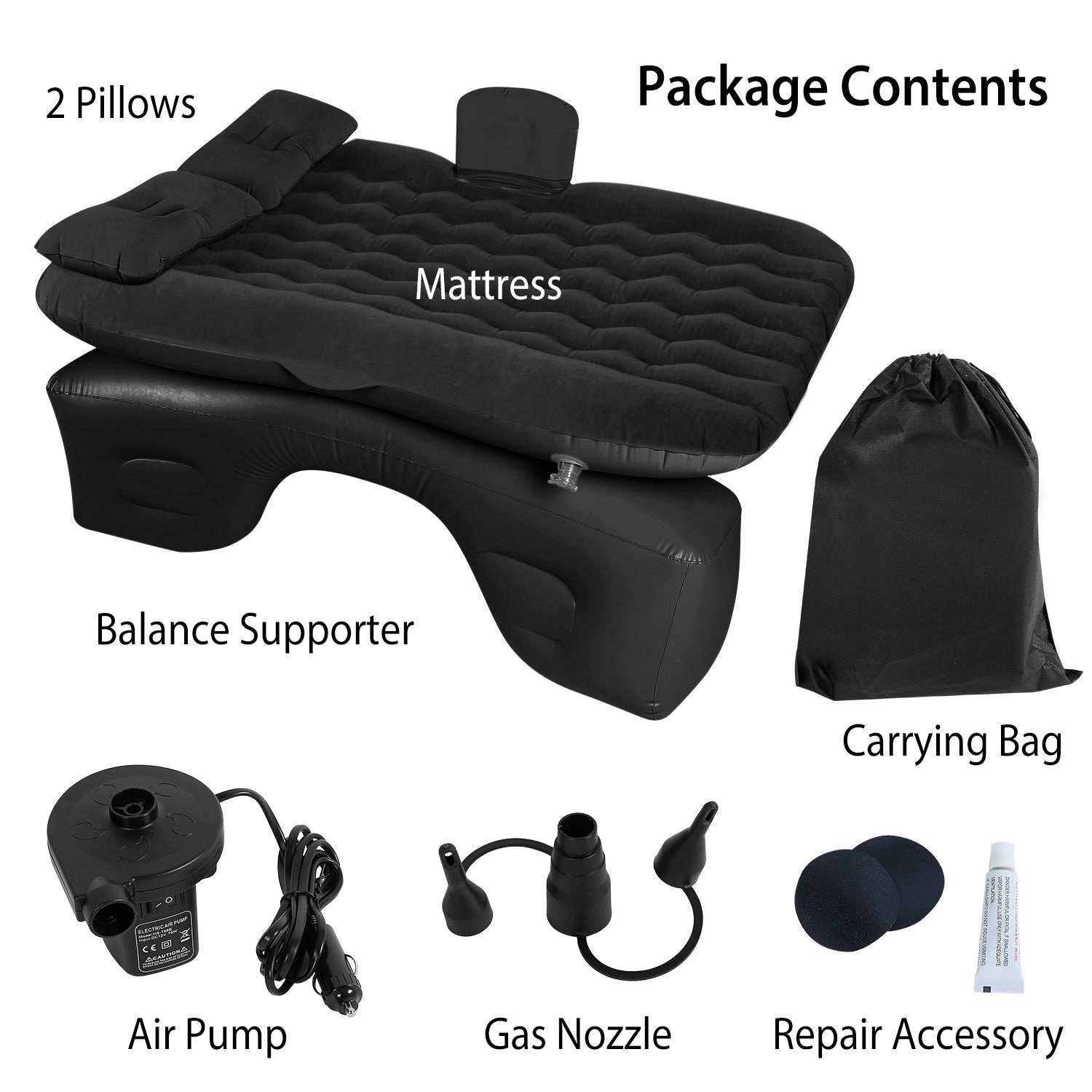 GBruno Inflatable Travel Car Air Mattress
