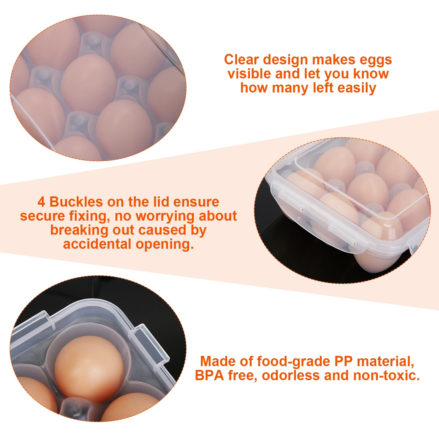 GBruno Stackable Egg Storage Container