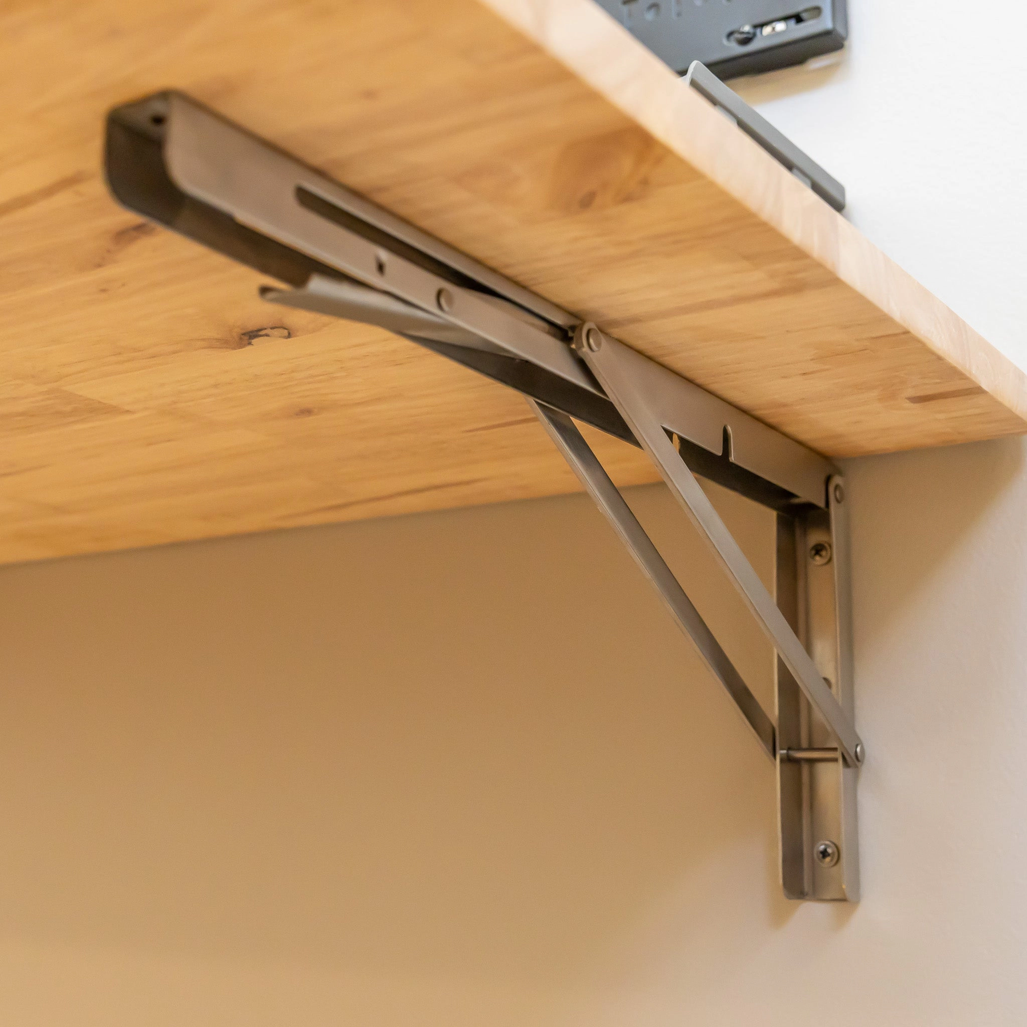 StoreYour Wakefield Foldable Workbench, Light Wood Tabletop with Stainless Hardware, Heavy-Duty Table