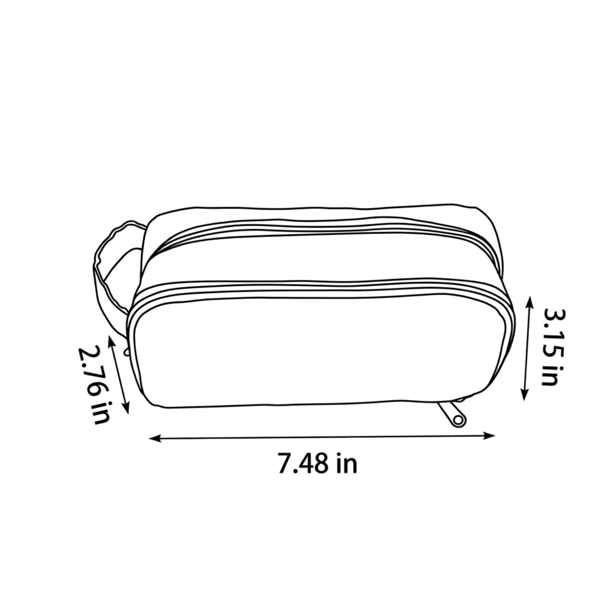 Alilang Unisex Large Capacity Pencil Case Double Layer Zipper Pouch with Handle