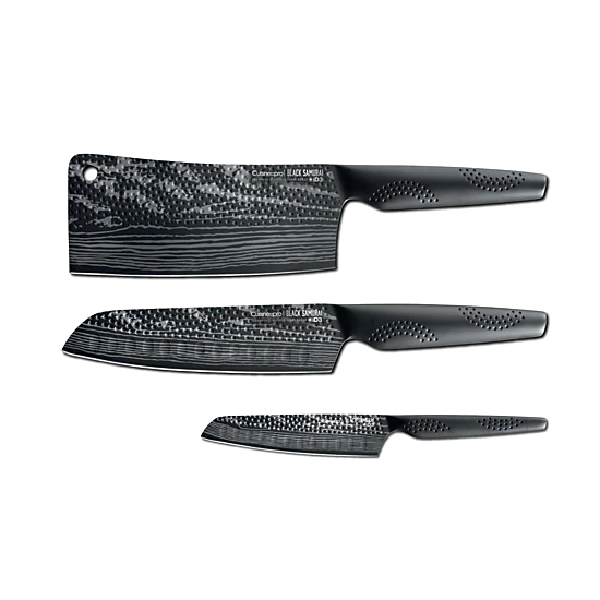 Cuisine::pro® iD3® BLACK SAMURAI Ultimate Knife Set Of 3