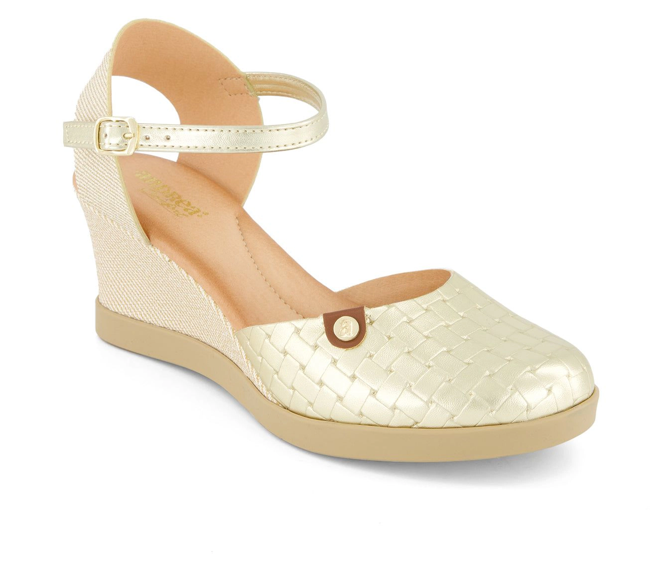 Andrea Womens Wedge Ankle Strap Summer Shoes