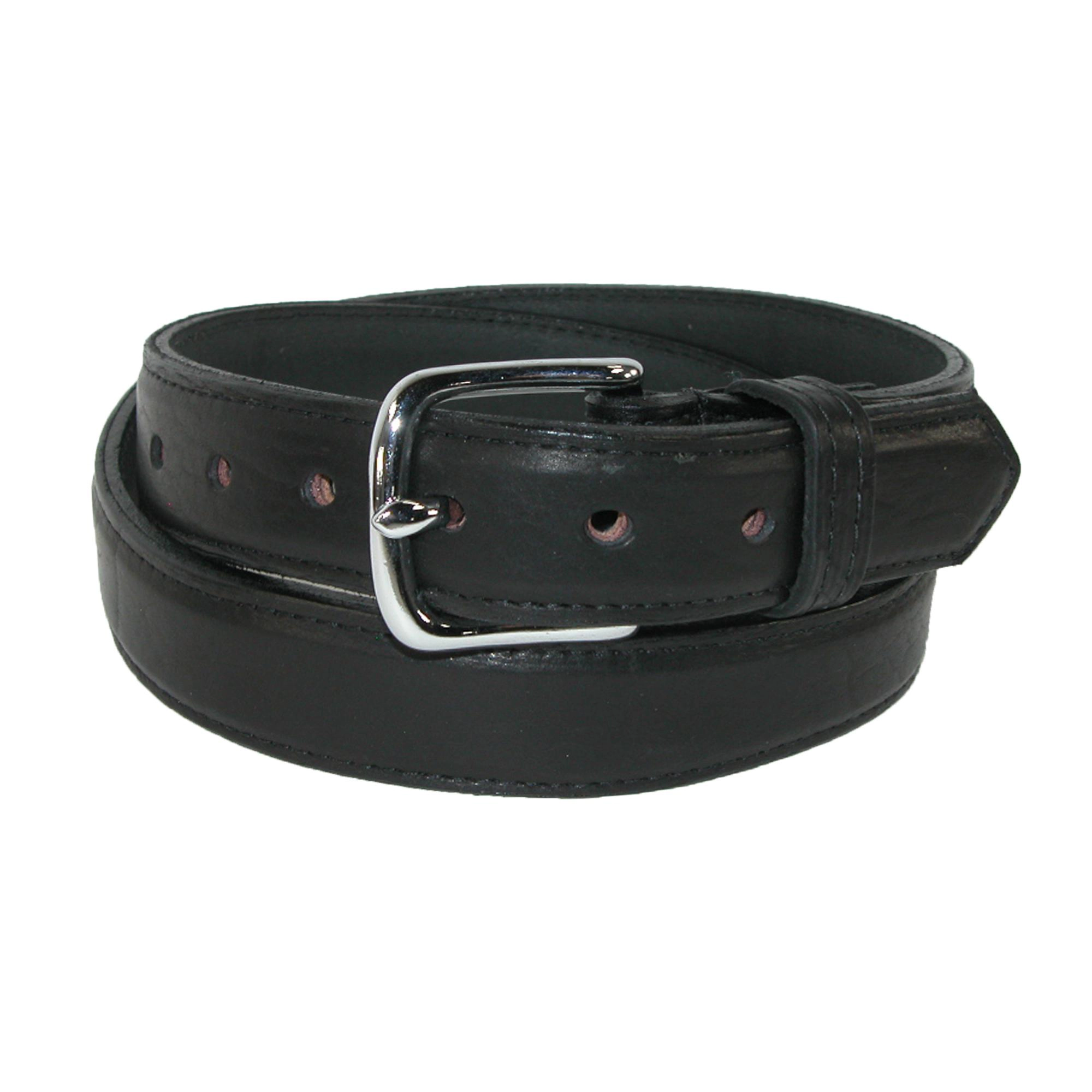 Boston Leather Men's Big & Tall 1.25 Inch Wide Bison Belt