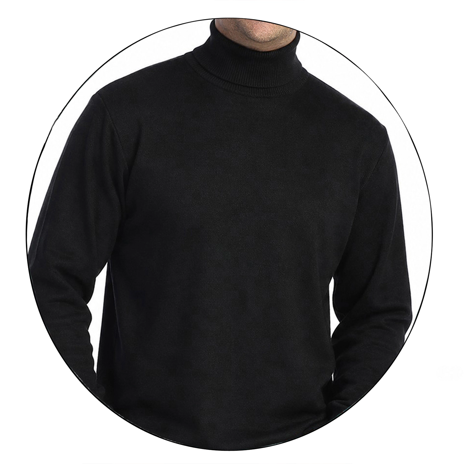 Gioberti Men's Jacquard Turtleneck Pullover Sweater