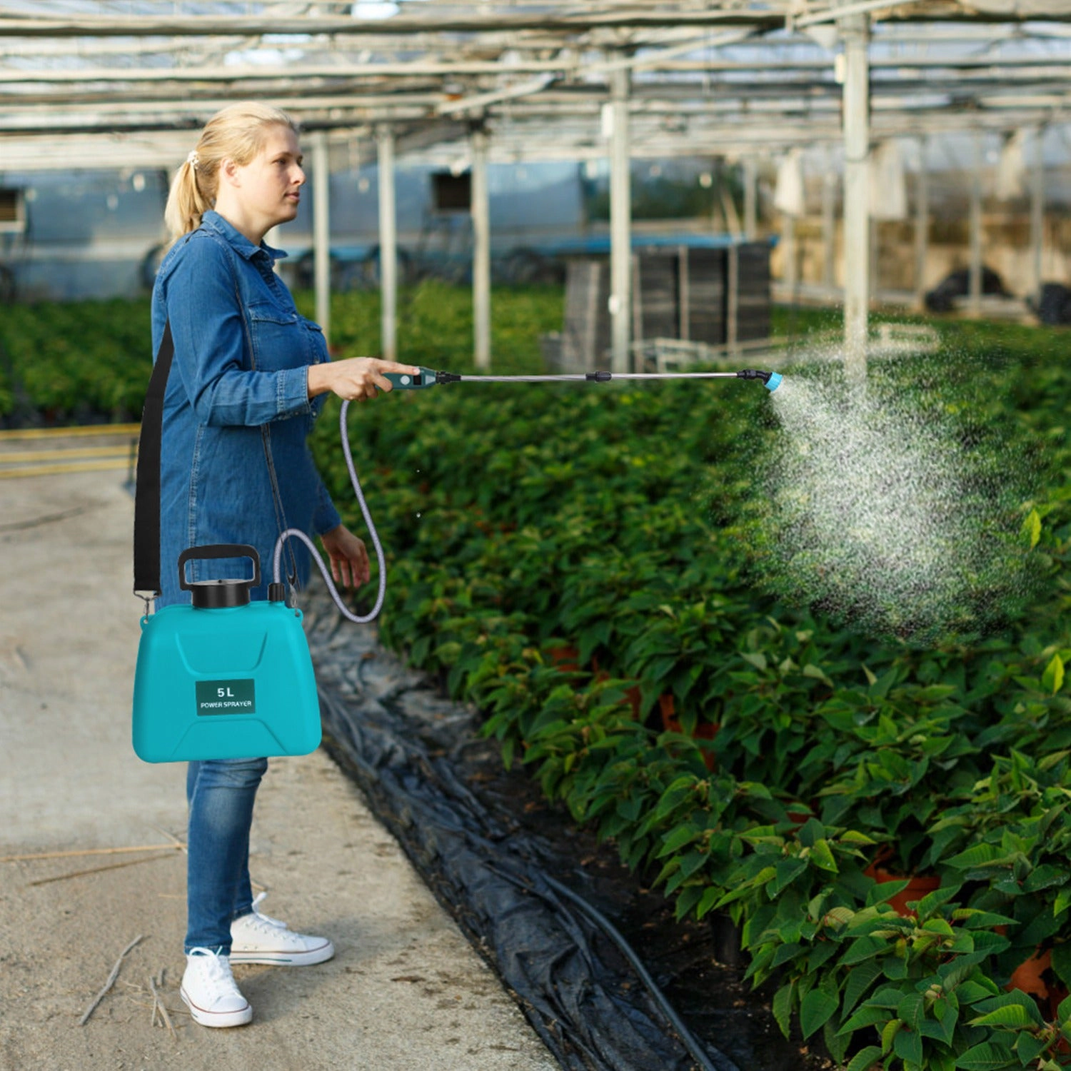 GBruno 5L Battery-Powered Garden Sprayer