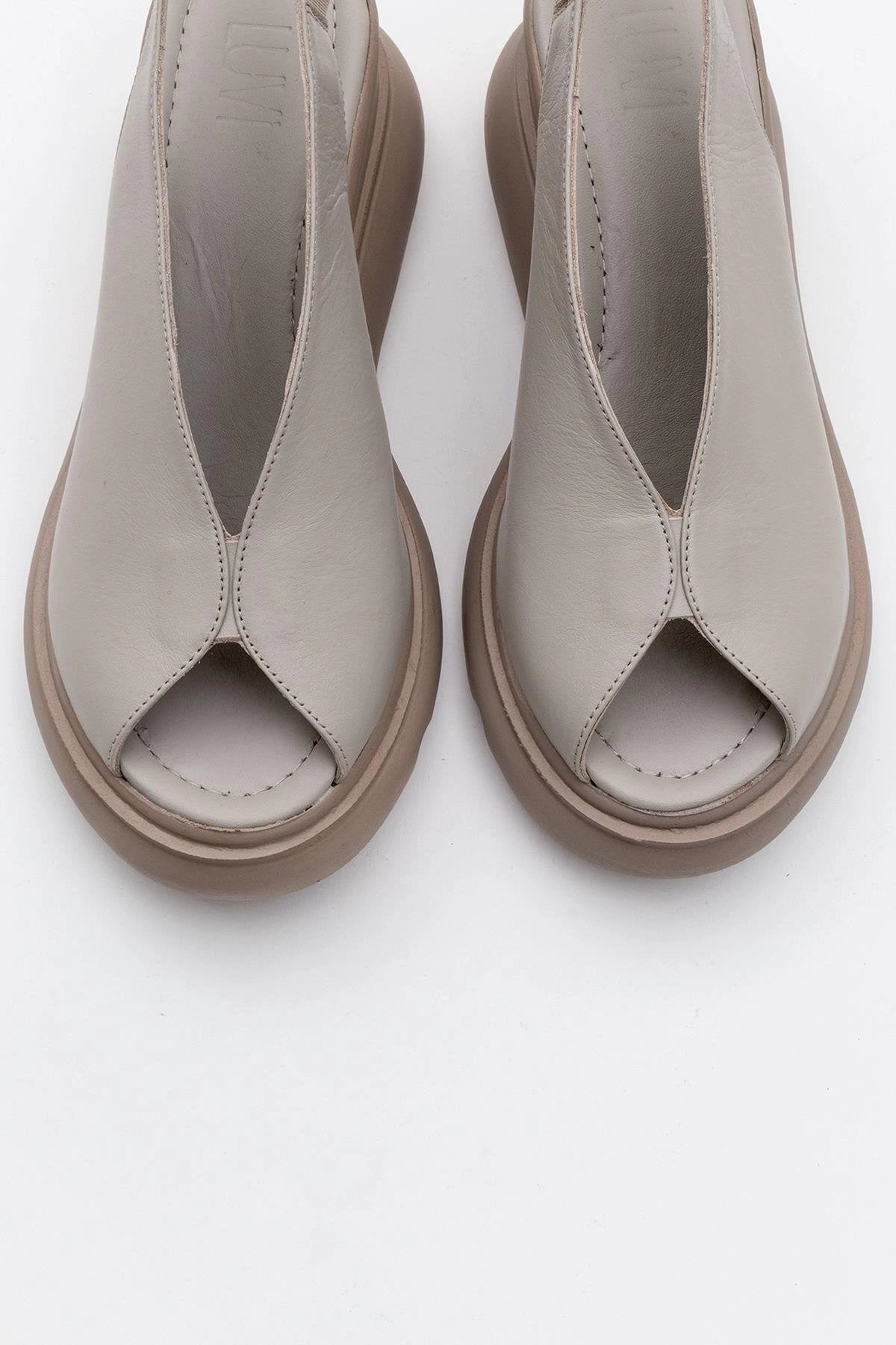 Forever & Always Womens Sam Leather Platform Sandals