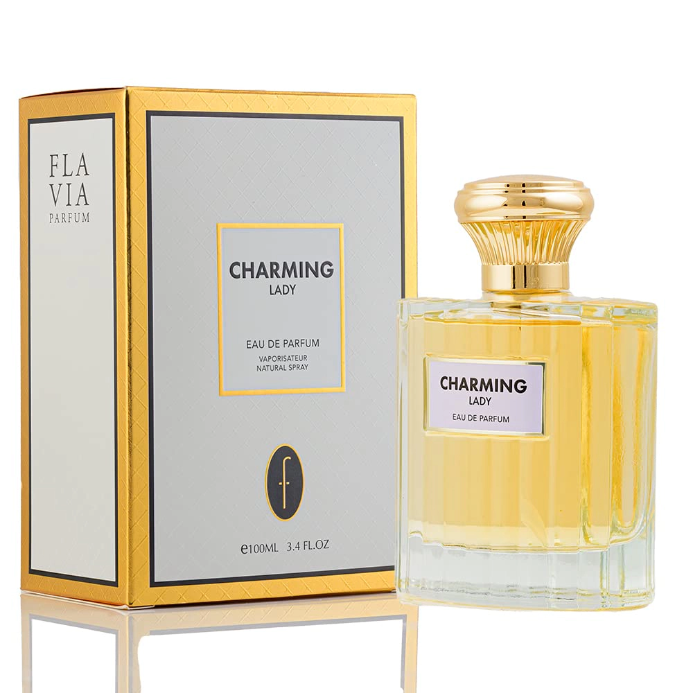 Flavia Charming Lady Eau de Parfum for Women, Oriental Floral Vanilla 3.4 oz Spray