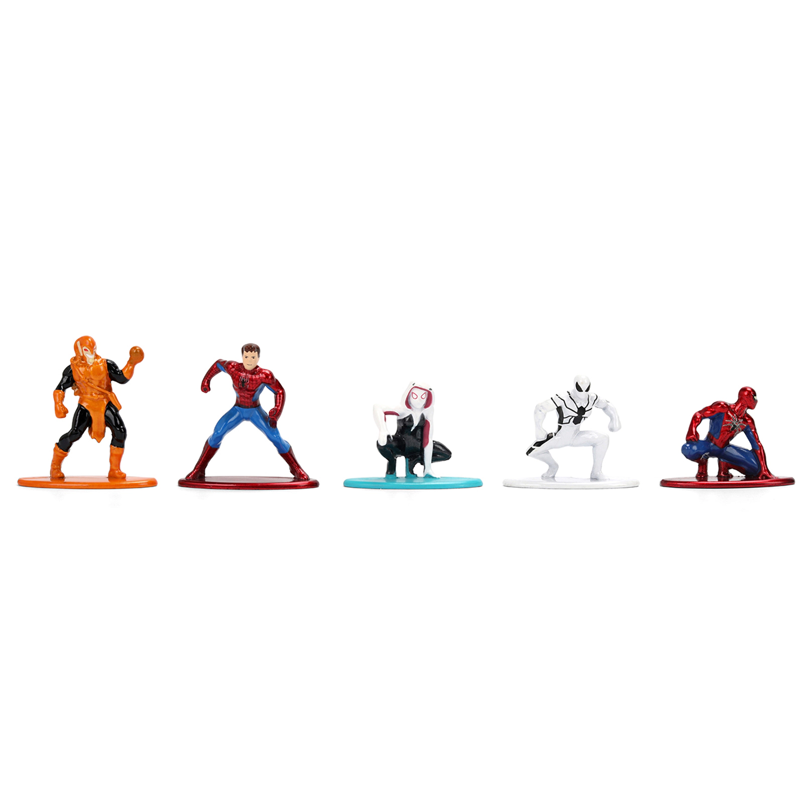 Jada Set of 12 Diecast Figures "Spider-Man" Franchise "Nano Metalfigs" Series Diecast Models  by Jada
