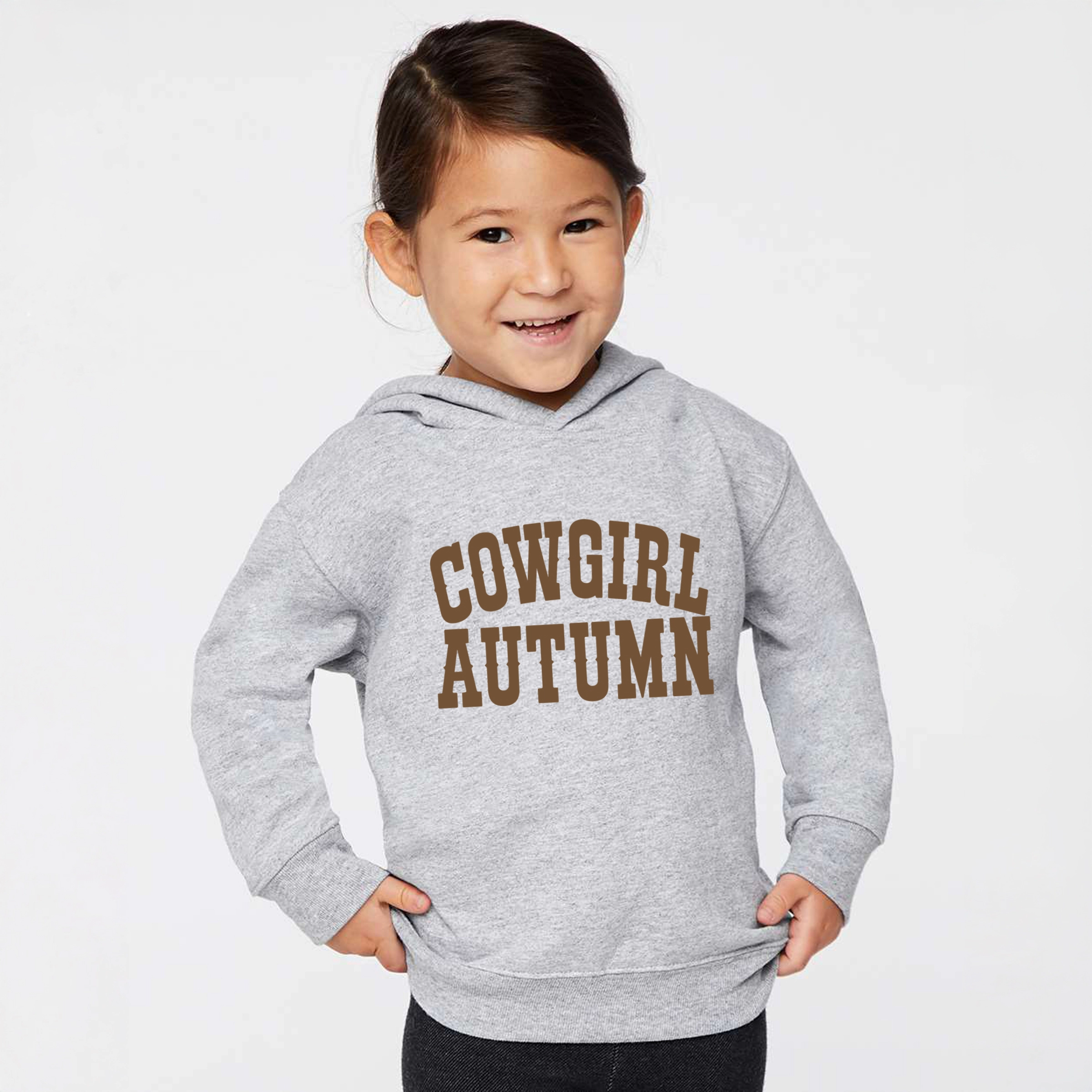The Juniper Shop - Toddler Hoodie Cowgirl Autumn Brown
